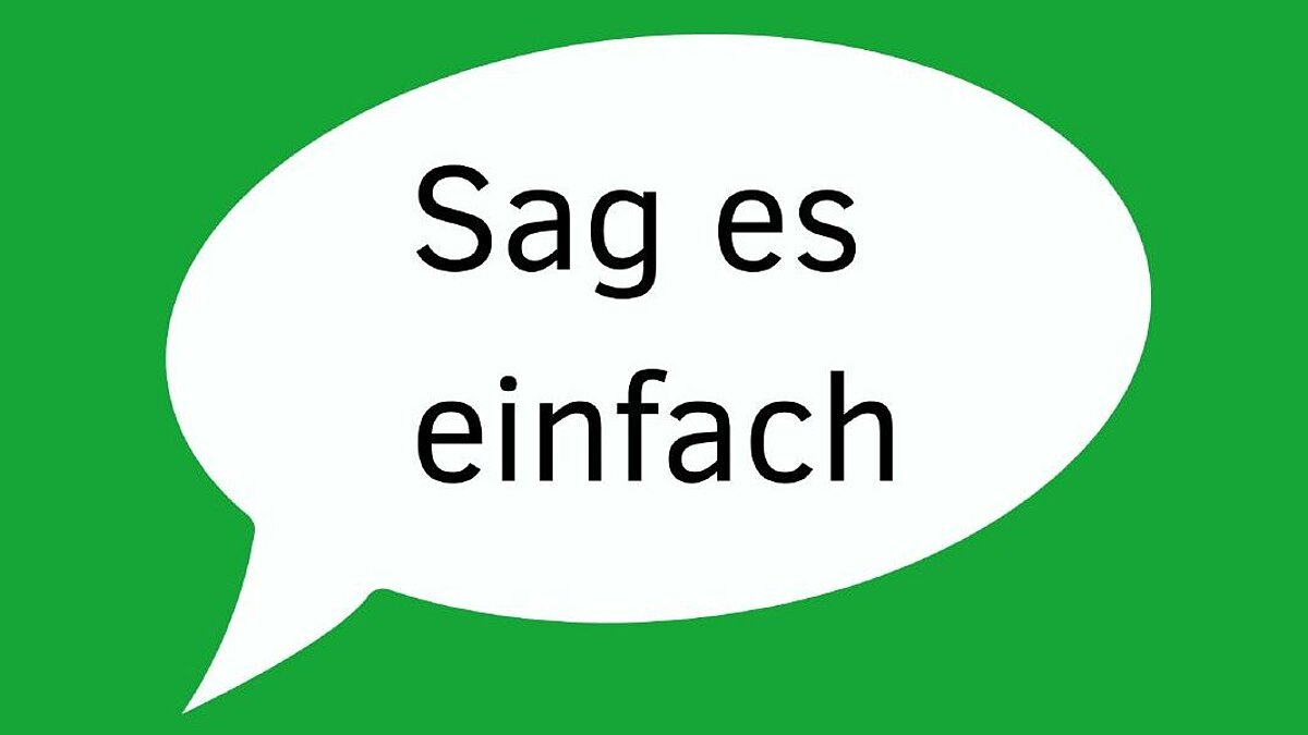 Leichte Sprache hilft